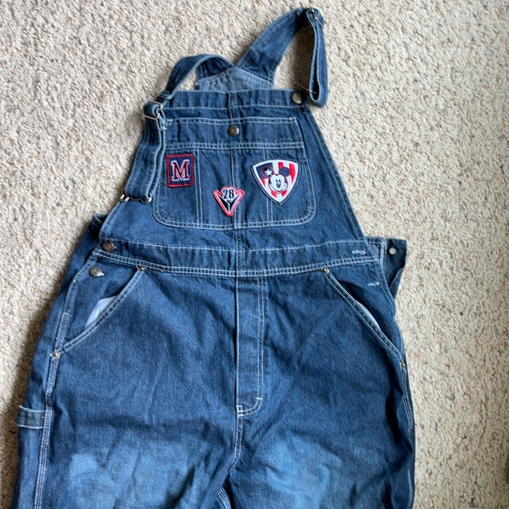 Roomy Large Mickey Mouse overalls - 90’s